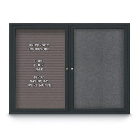 United Visual Products Corkboard, Cloud/Satin, 36" x 36" UV436H-SATIN-CLOUD